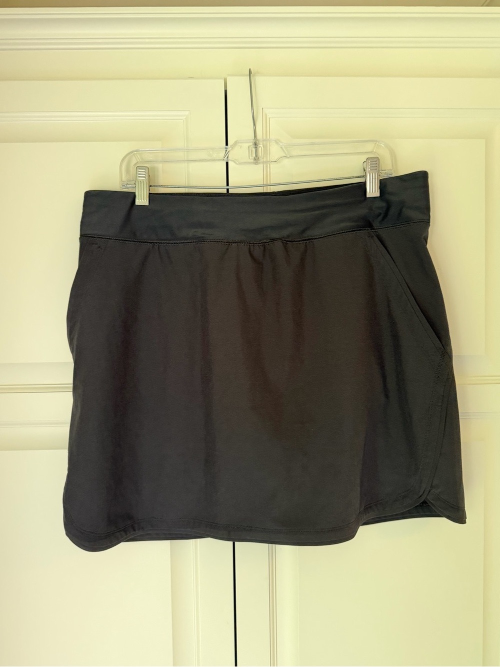 Lands' End Black Swim Skort